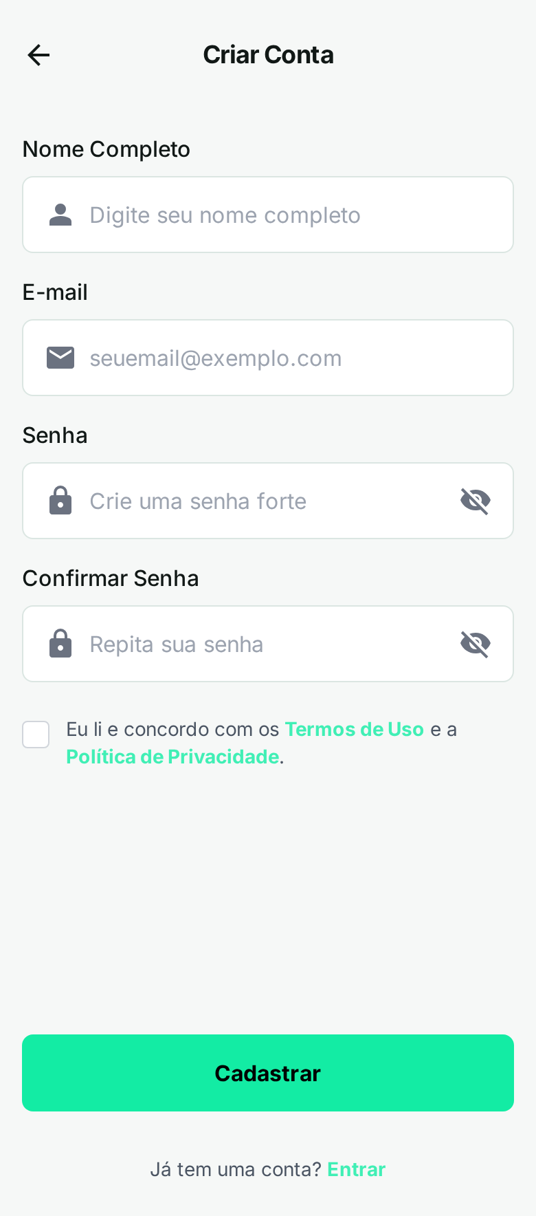 Urban Estates - Cadastro