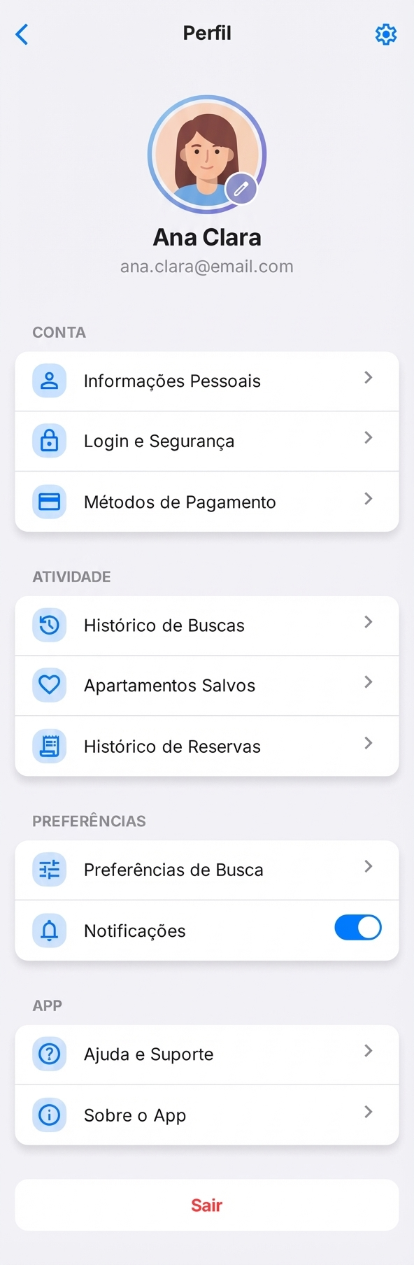 Urban Estates - Perfil do Utilizador